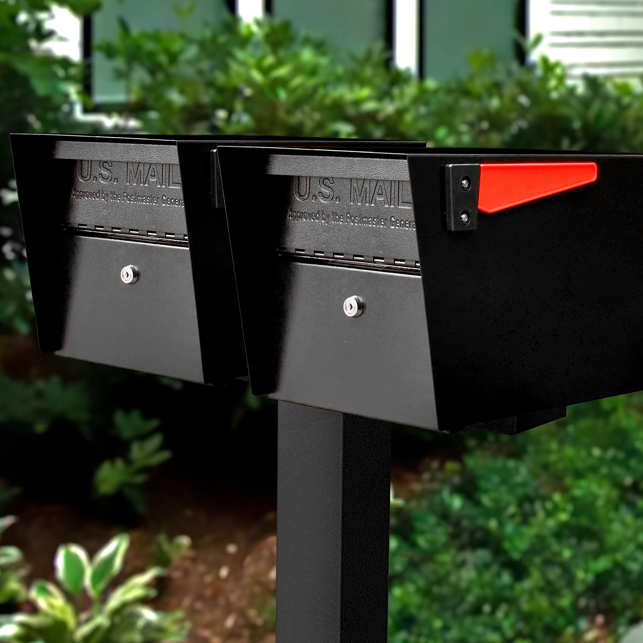 邦楽 TEAM 44 BOX MAILMAN / BLACK BOX Architectural Mailboxes BILT CRE8 Black, Extra Large, Durable